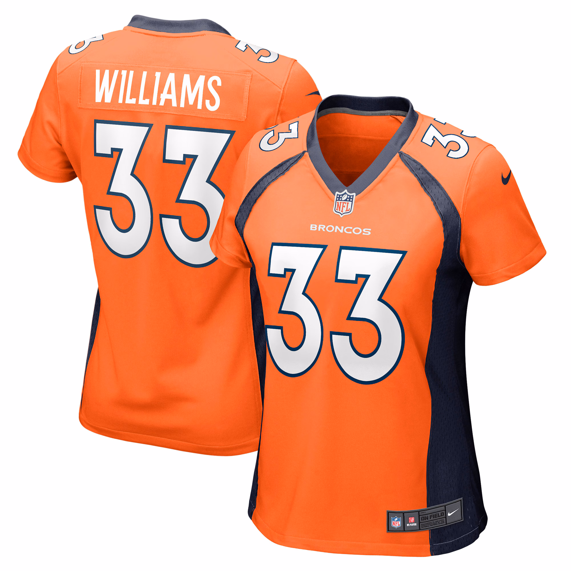 Javonte Williams Denver Broncos Women's Game Jersey - Orange