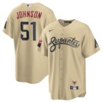 Men's Arizona Diamondbacks #51 Randy Johnson  Sand City Connect Replica Player Jersey