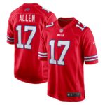 Josh Allen #17 Buffalo Bills Alternate Game Jersey - Red