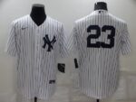 Men's  New York Yankees #23 Don Mattingly White Cool Base Stitched Jersey