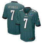 Haason Reddick Philadelphia Eagles  Super Bowl LVII Patch Game Jersey - Midnight Green
