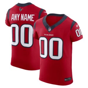 Houston Texans  Alternate Vapor F.U.S.E. Elite Custom Jersey - Red