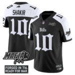 Khalil Shakir #10 Buffalo Bills BUF 'Gothic Cold Front Edition' Vapor Limited Jersey V2 - All Stitched