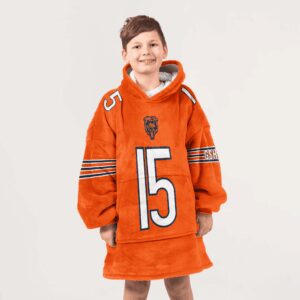 Kid 15 Chicago Football Unisex Blanket Hoodie