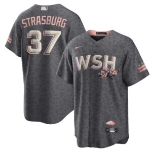 Men's Washington Nationals Stephen Strasburg  Gray City Connect Replica Player Jersey