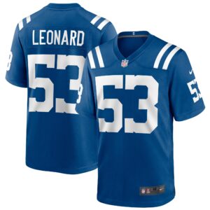 Shaquille Leonard Indianapolis Colts Game Player Jersey - Royal