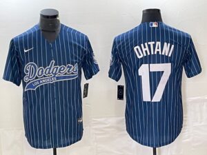 Men's Los Angeles Dodgers #17  Blue Shohei Ohtani Jersey