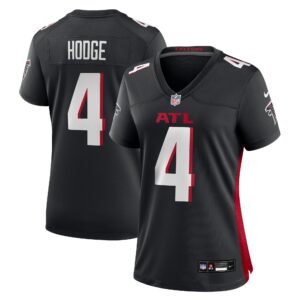 Women's Atlanta Falcons KhaDarel Hodge #4 Black Team Game Jersey