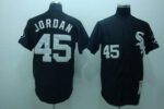 Mitchell And Ness Chicago White Sox #45 Michael  Stitched Black Throwback Jersey