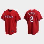 Men's Texas Rangers #2 Marcus Semien Red Alternate Jersey