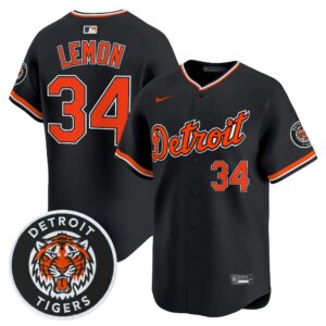 Chet Lemon #34 Detroit Tigers Alternate Vapor Premier Limited Jersey - Black