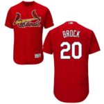 Men's St. Louis Cardinals #20 Lou Brock Red Flexbase Collection Stitched Jersey