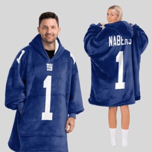 Adult M.N 1 New York G Football Unisex Blanket Hoodie