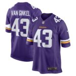 Andrew Van Ginkel Minnesota Vikings Team Game Jersey -  Purple