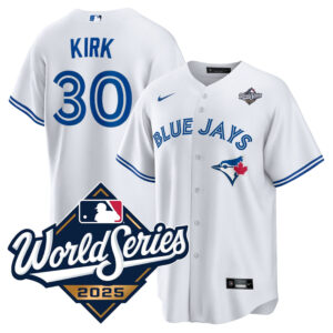 Alejandro Kirk #30 Toronto Blue Jays 2025 World Series Replica Jersey - White