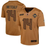 DK Metcalf Seattle Seahawks  Youth 2023 Salute To Service Limited Jersey - Brown