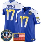 Davante Adams #17 Los Angeles Rams 2025 United States 250th Anniversary Patch Vapor Limited Jersey - All Stitched