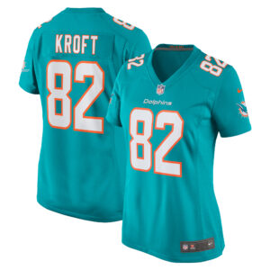 Tyler Kroft Miami Dolphins Women's Team Game Jersey -  Aqua