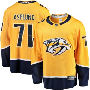 Rasmus Asplund Nashville Predators Home Breakaway Jersey - Gold