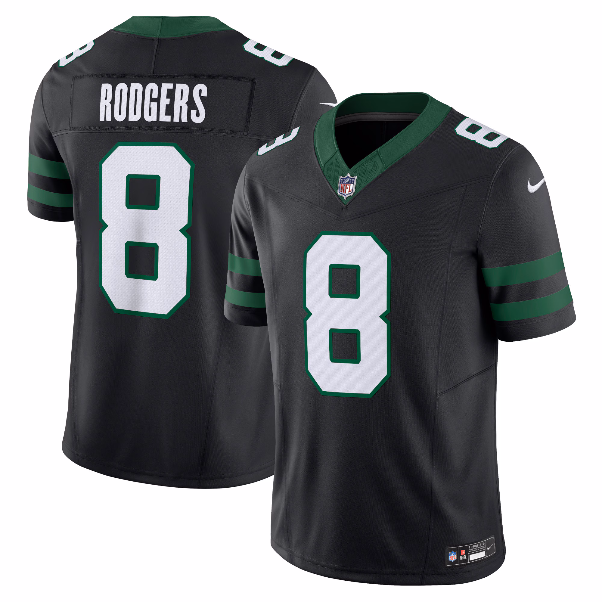 Aaron Rodgers New York Jets Alternate Vapor F.U.S.E. Limited Jersey  - Legacy Black