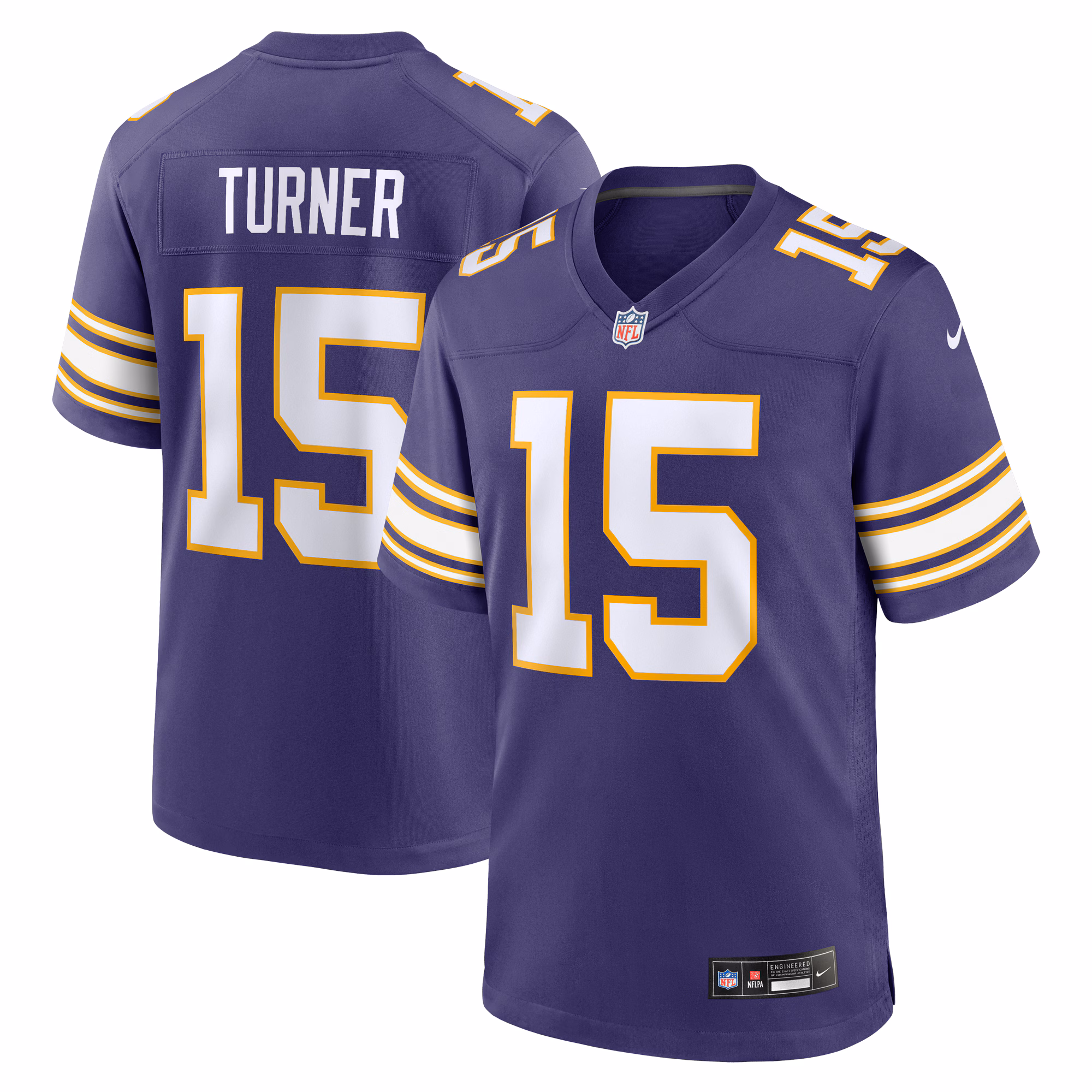 Dallas Turner Minnesota Vikings Alternate Game Jersey -  Purple