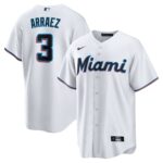 Men's Miami Marlins Luis Arraez  White Home Replica Player Jersey