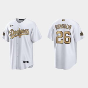 Men's Los Angeles Dodgers #26 Tony Gonsolin 2022 All-Star Game Cool Base Jersey - White