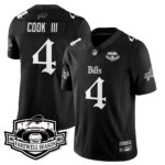 James Cook III #4 Buffalo Bills BUF Gothic Vapor Limited Jersey - Farewell Highmark Patch - All Stitched