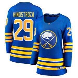 Vinnie Hinostroza Buffalo Sabres Women's Home Breakaway Player Jersey - Royal