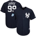 Men's New York Yankees #99 Aaron Judge Majestic Navy 2019 Spring Training Cool Base Player Jersey