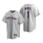 Men's New York Mets #1 Jeff McNeil  Gray Cool Base Road Jersey