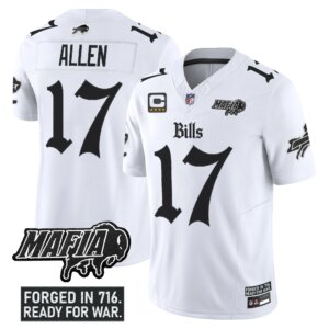 Josh Allen #17 Buffalo Bills BUF 'Gothic Cold Front Edition' Vapor Limited Jersey V2 - All Stitched