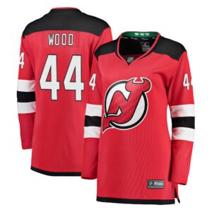 Miles Wood New Jersey Devils Women's Breakaway Jersey - Red