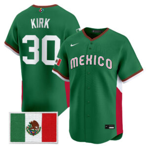 Alejandro Kirk #30 Mexico Baseball 2026 World Baseball Classic Home Stadium Jersey - Green
