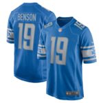 Trinity Benson Detroit Lions  Home Game Player Jersey - Blue