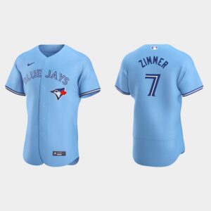 Men's Toronto Blue Jays #7 Bradley Zimmer Powder Blue Home Flex Base Jersey