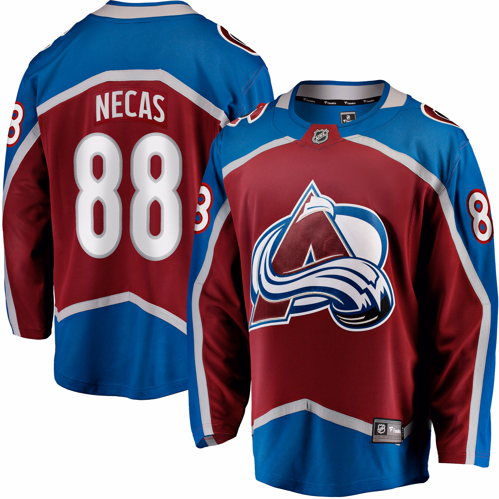 Colorado Avalanche Martin Necas #88 Fanatics Burgundy  Breakaway Player Jersey