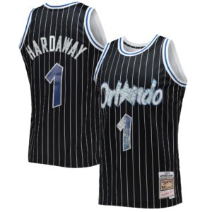 Penny Hardaway Orlando Magic Mitchell & Ness 1996/97 Hardwood Classics 75th Anniversary Diamond Swingman Jersey - Black