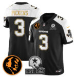 George Pickens # 3 Dallas Cowboys Vapor Limited Gold Jersey - John Madden Patch - All Stitched