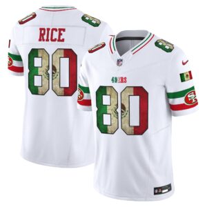 Jerry Rice # 80 San Francisco 49ers Mexico Vapor Limited Jersey V4 - All Stitched