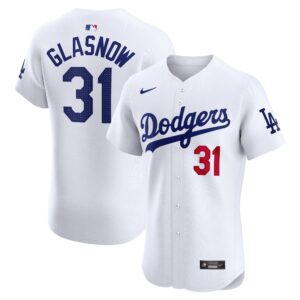 Men's Los Angeles Dodgers Tyler Glasnow  White Home Elite Player Jersey
