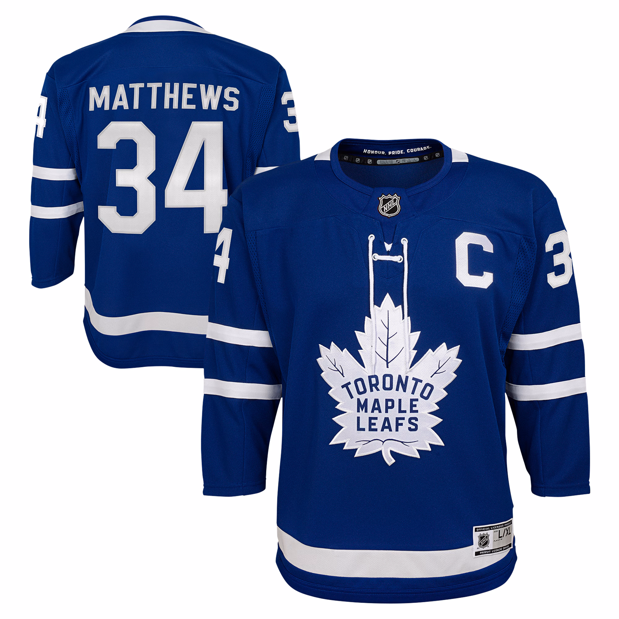 Youth Toronto Maple Leafs Auston Matthews #34 Blue Home Premier Player Jersey