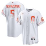 Men's San Francisco Giants #5 Mike Yastrzemski  2021 City Connect Player White Jersey