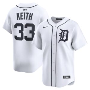 Colt Keith #33 Detroit Tigers Home Limited Player Jersey - White