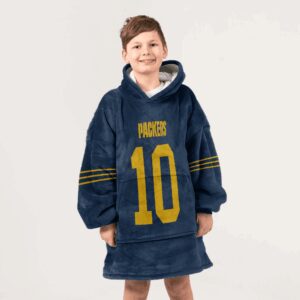 Kid J.L 10 Green Bay Football Unisex Blanket Hoodie