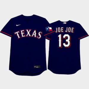 Men's 2021 Players Weekend Texas Rangers #13 Joey Gallo Nickname Blue Cool Base Jersey