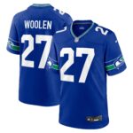 Tariq Woolen Seattle Seahawks Throwback Player Game Jersey - Royal