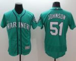 Seattle Mariners #51 Randy Johnson Green Flexbase Collection Stitched Jersey