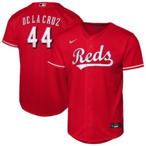Youth Cincinnati Reds Elly De La Cruz #44 Red Alternate Replica Jersey