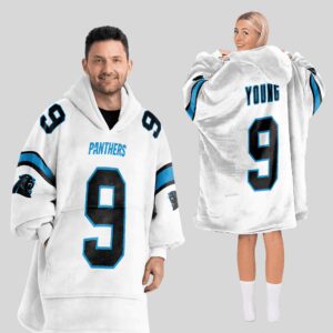 Adult 9 Carolina Football Unisex Blanket Hoodie